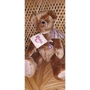 Vintage OOAK 1995 Bernadine 15″ "Buttons & Bow" by Jane Monroe Riffenberg BearCo